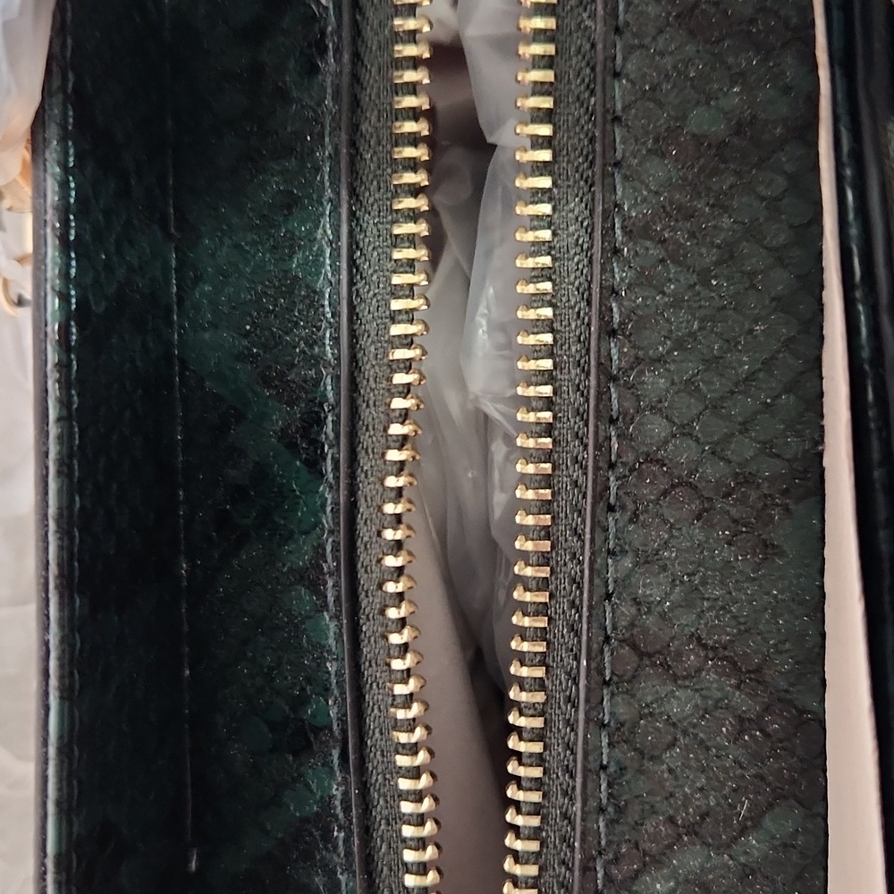 Aldo Hunter Green, Cream, Snakeskin Women's Handbag - Picture 5 of 6